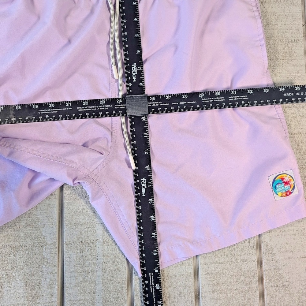 Surf Society Shorts Mens Size XL Swim Pool Shorts Purple Draw String Lined Daily - Picture 4 of 9